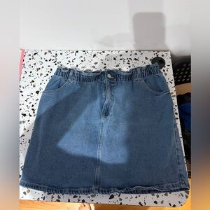 Classic Blue Denim Skirt